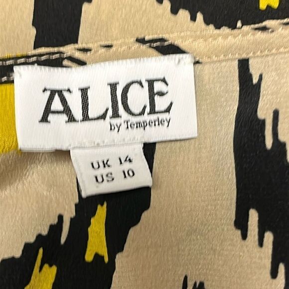 Alice by Temperley Print Silk Short Sleeve Dress - Picture 5 of 6